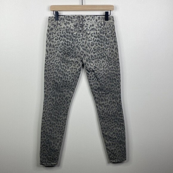 Current/Elliott Stiletto in Grey Leopard Skinny Jeans Women's Size 26 - Picture 6 of 7